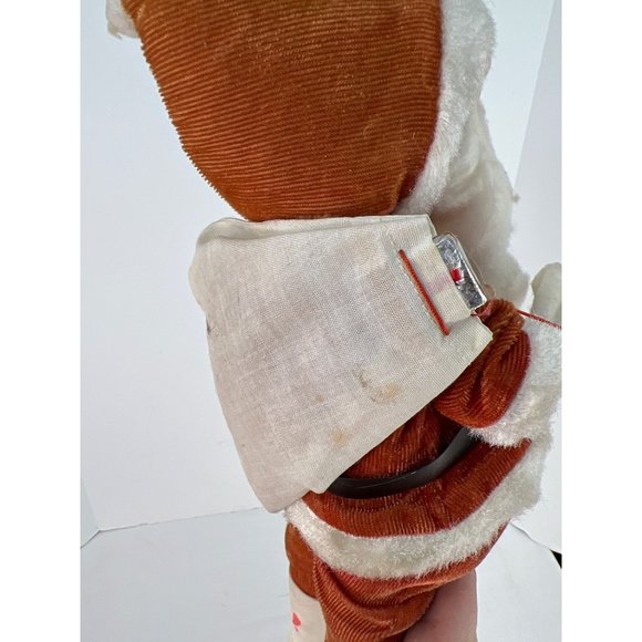 VTG Santa Claus Red Suit White Boots Japan 13” Tall Rubber Face Sawdust Belly - Picture 6 of 7